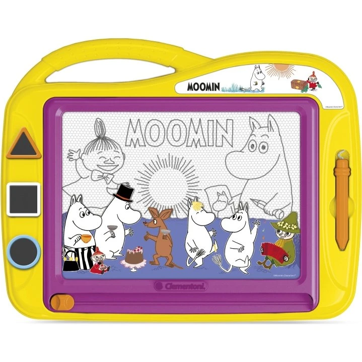 Mumin magnetisk tegnebræt med stempler og håndtag
