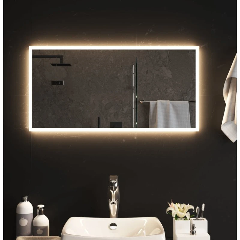 Badeværelsesspejl LED 40x80 cm - IP65, USB