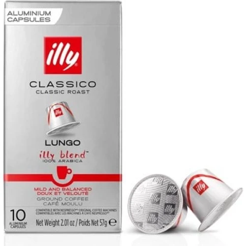 illy Nespresso Lungo Classic kaffekapsler - 10 stk