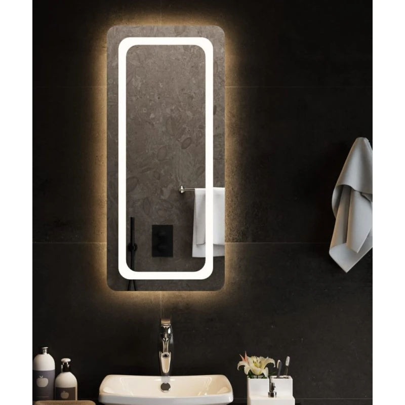 Badeværelsesspejl med LED 40x90 cm – IP65 & USB