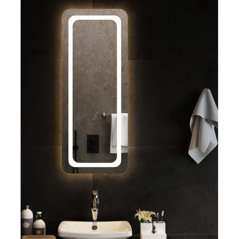 Badeværelsesspejl LED 40x100 cm – IP65, USB