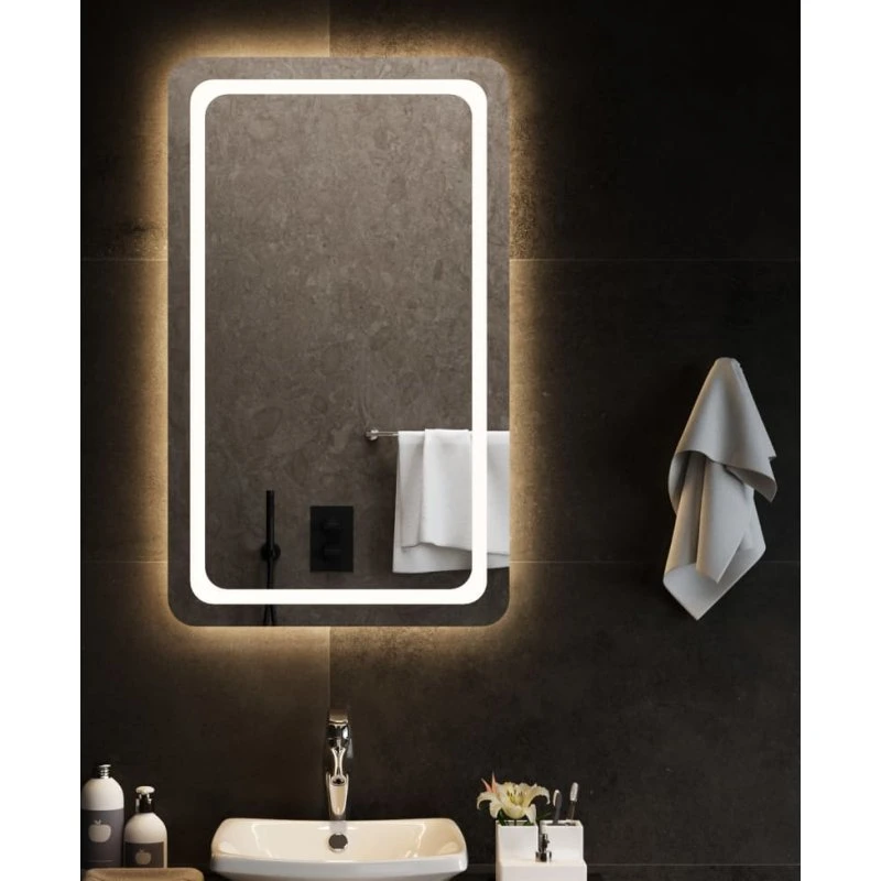 LED badeværelsesspejl 60x100 cm med USB (IP65)