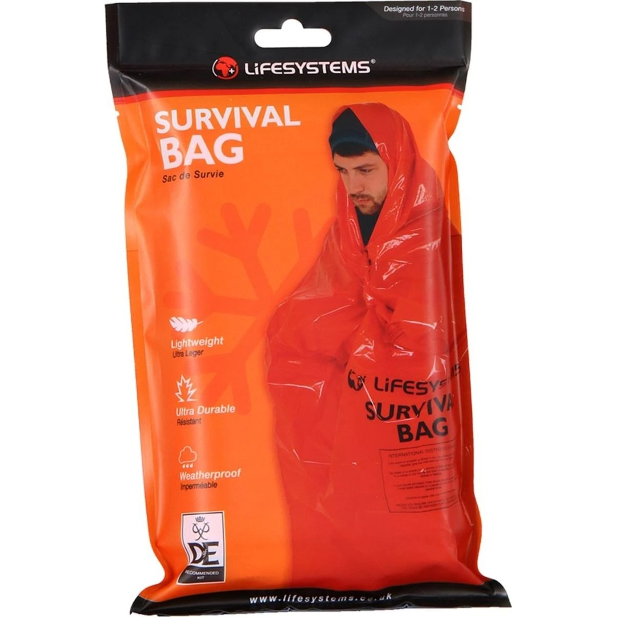 LifeSystems Survival Bag - Overlevelsespose til 2 personer