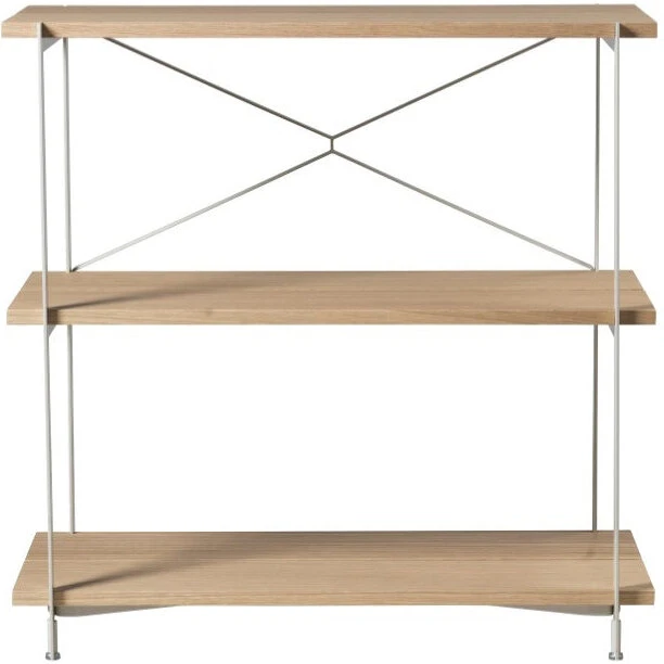 FDB Møbler A91 Nordhavn reol i eg 79×79 cm