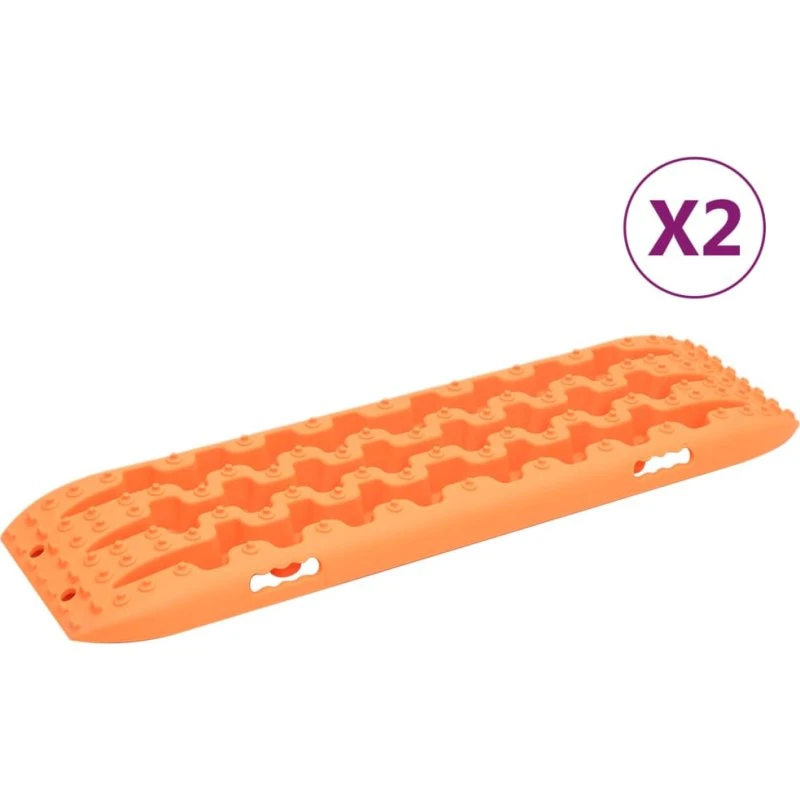 Frikørselsplader 2 stk 106x30,5x7 cm - Forstærket nylon