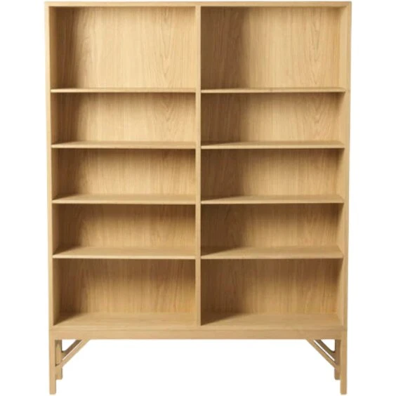 FDB Møbler A154 reol i lakeret eg