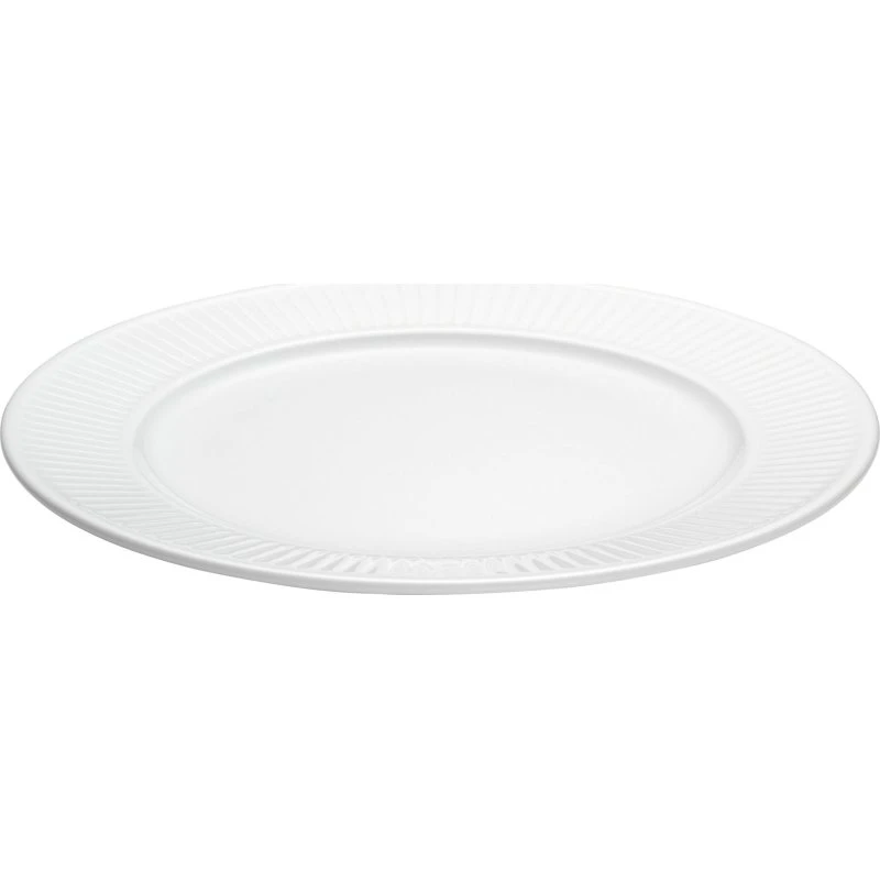 Pillivuyt Plissé tallerken 22 cm, hvid