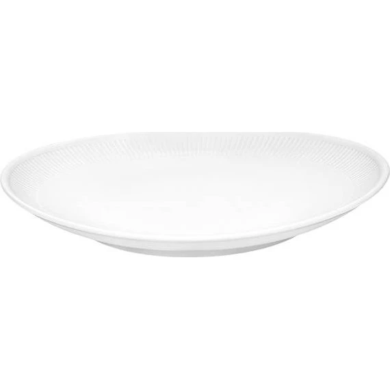 Pillivuyt Plissé oval steaktallerken 29,5 cm