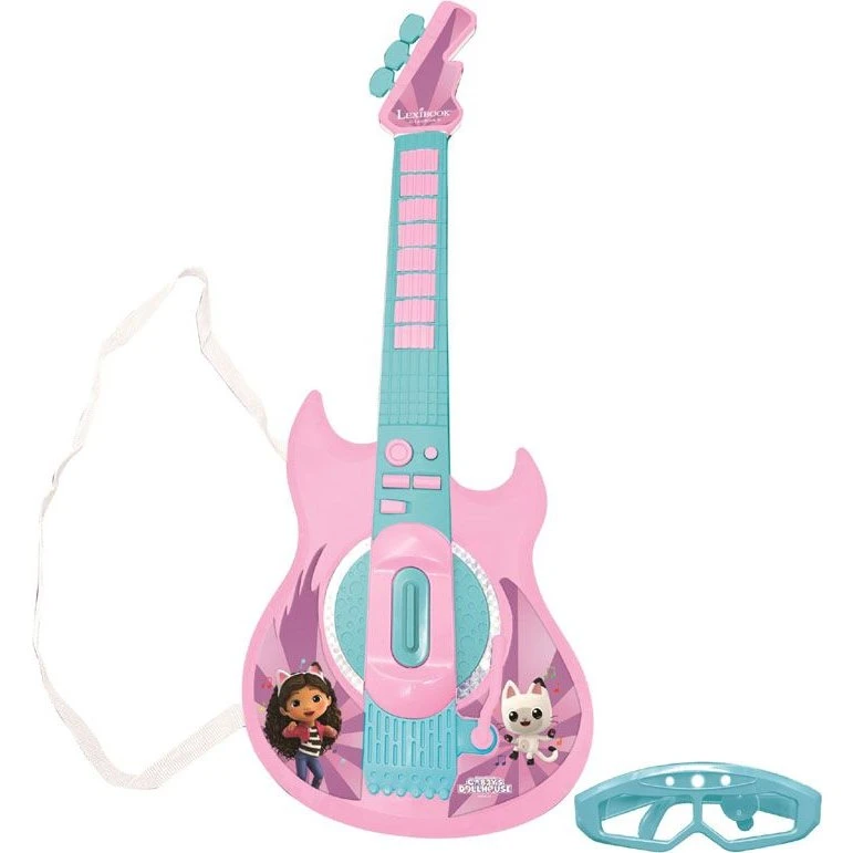 Gabby’s Dollhouse Elektronisk Guitar 67 cm – Lys & Mikrofon