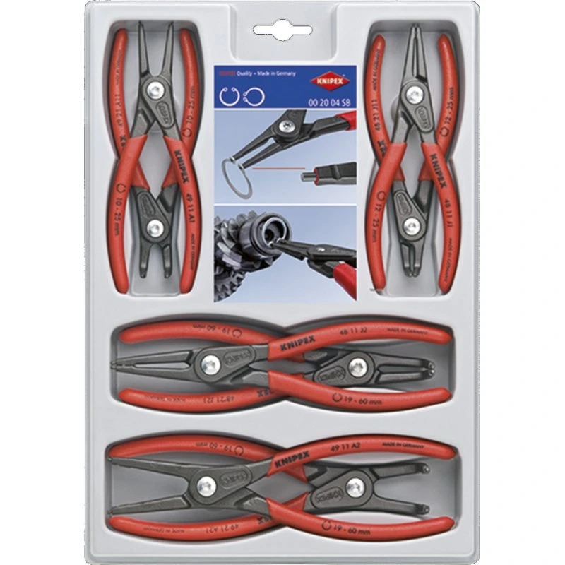 KNIPEX præcisions-låseringstang-sæt 8 dele