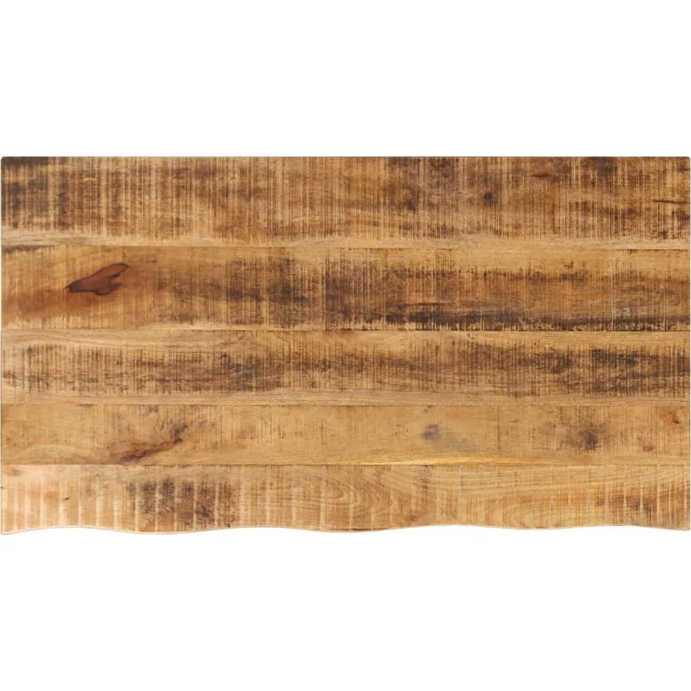 vidaXL bordplade i massivt mangotræ med naturlig kant, 110x60x2,5 cm