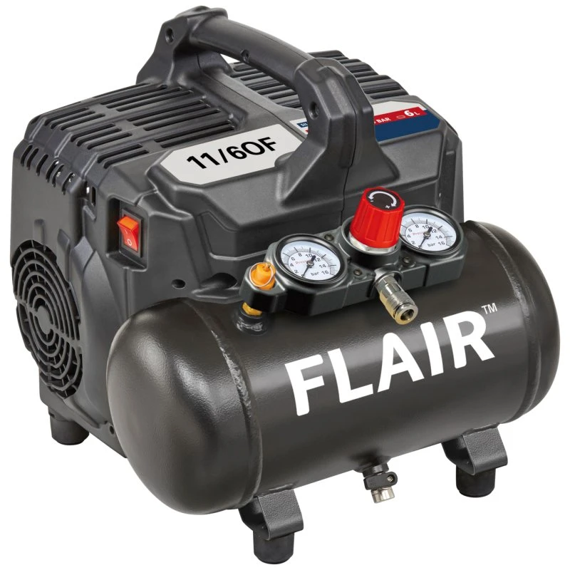 Flair kompressor 11/60F - 1,0 HK, lydsvag (230V)
