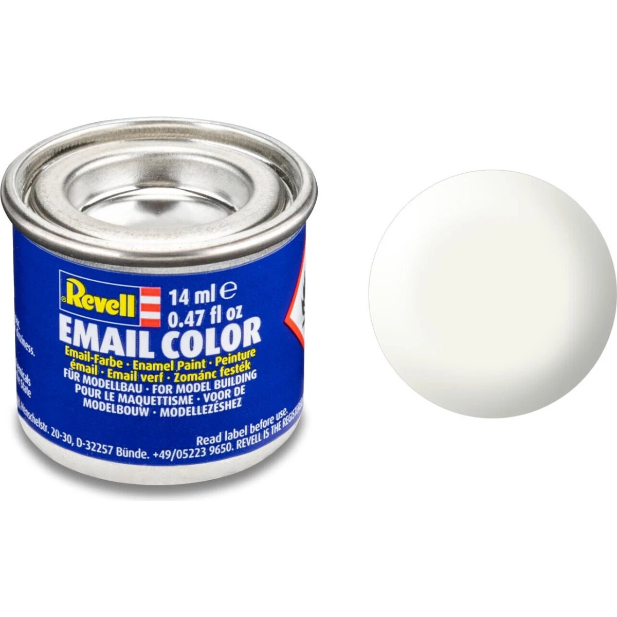 Revell Emalje Maling til Hobby - White Silk - 14 ml