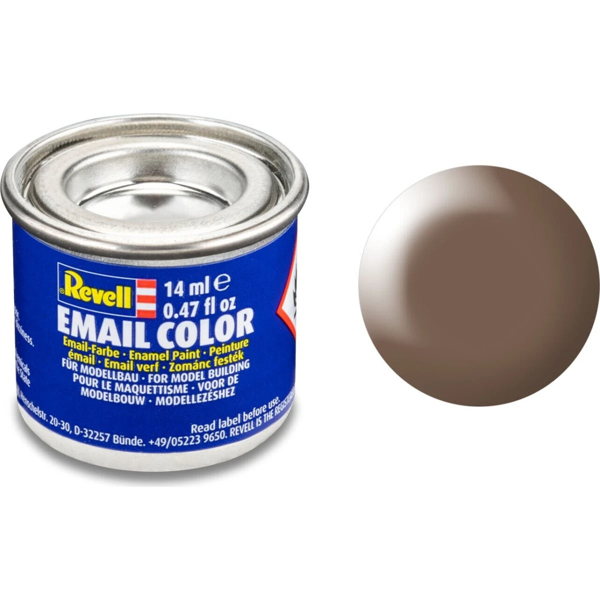 Revell Emalje Maling til Hobby - Brown Silk - 14 ml