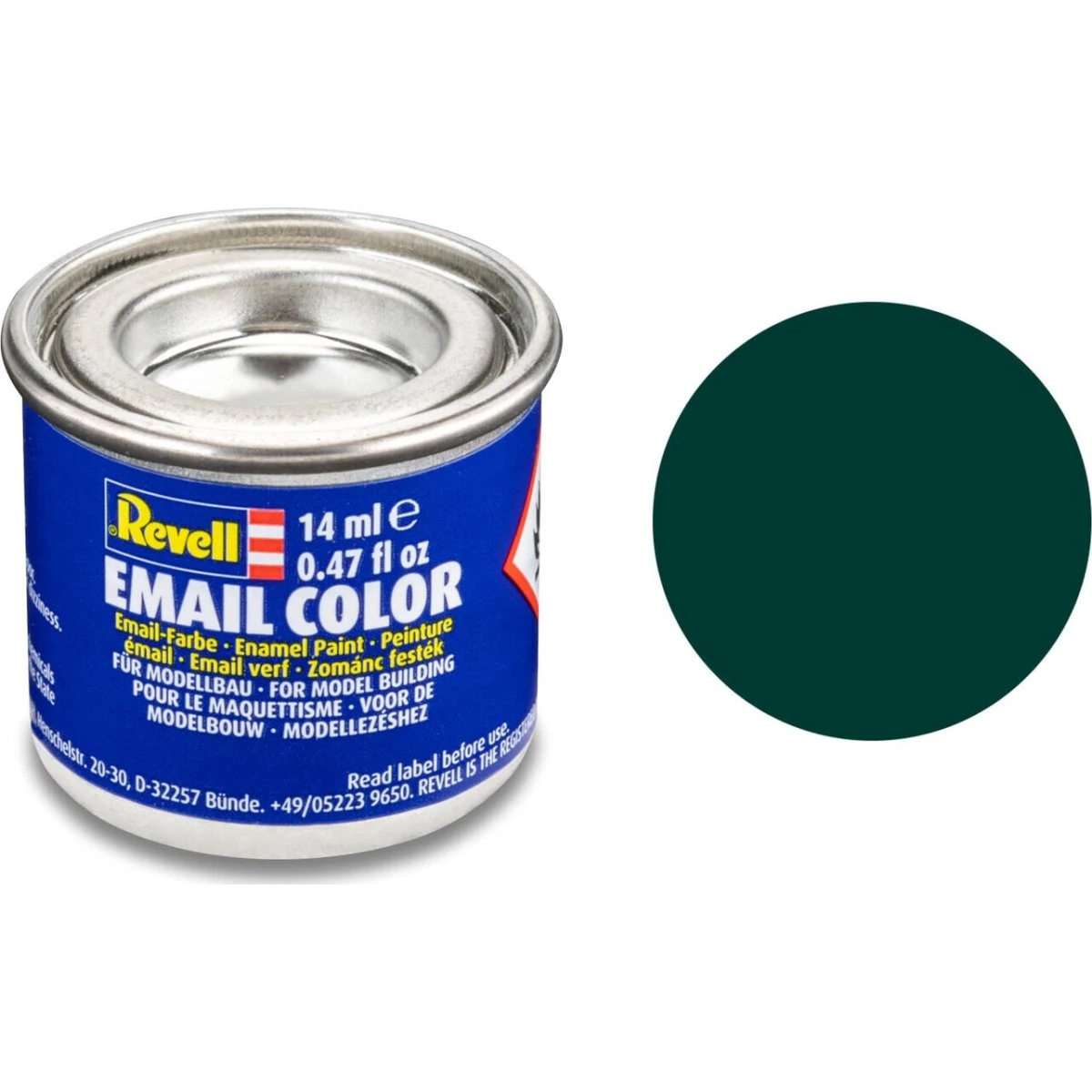 Revell Emalje Maling Black Green Mat - 14 ml