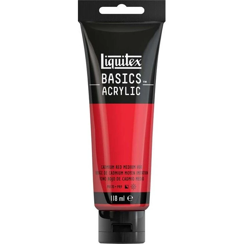 Liquitex Basics Akrylmaling - Cadmium Rød Medium - 118 ml