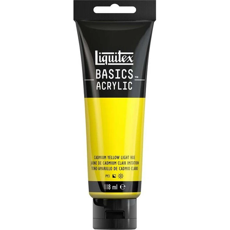 Liquitex Basics Akrylmaling - Cadmium Yellow Light Hue - 118 ml