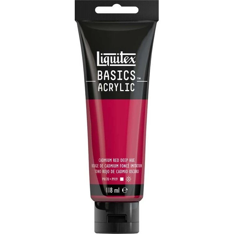 Liquitex Basics Akrylmaling - Cadmium Rød Dyb - 118 ml