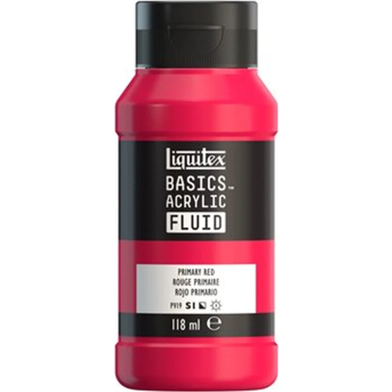 Liquitex Basics Fluid Akrylmaling - Primary Red 118 ml