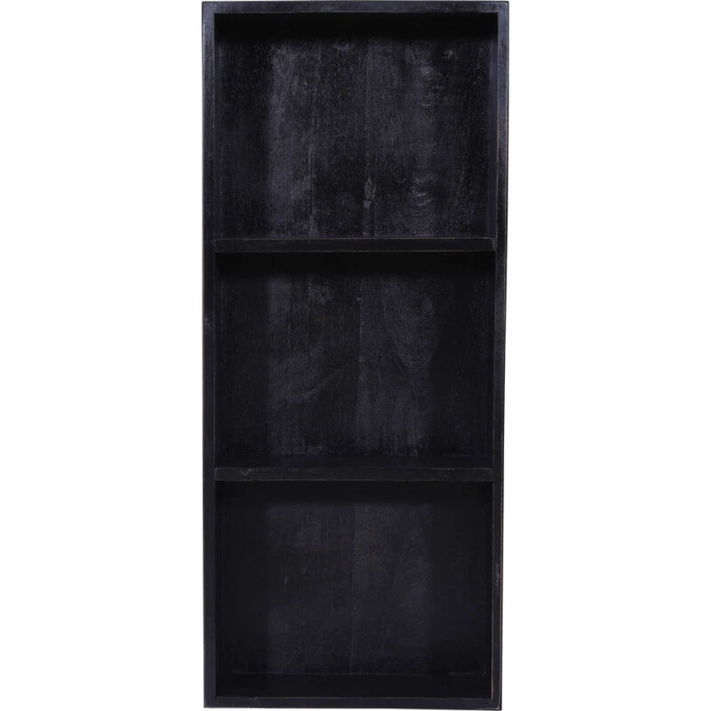 Trademark Living San Antonio vægreol, 3 hylder, sort