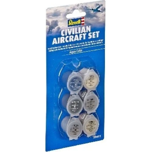 Revell Civilian Aircraft Aqua Color Akrylmaling Sæt (6x5 ml)