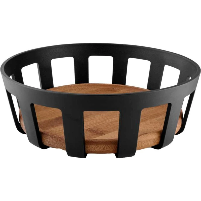 Eva Solo Nordic Kitchen brødkurv 22 cm – bambus & mat sort