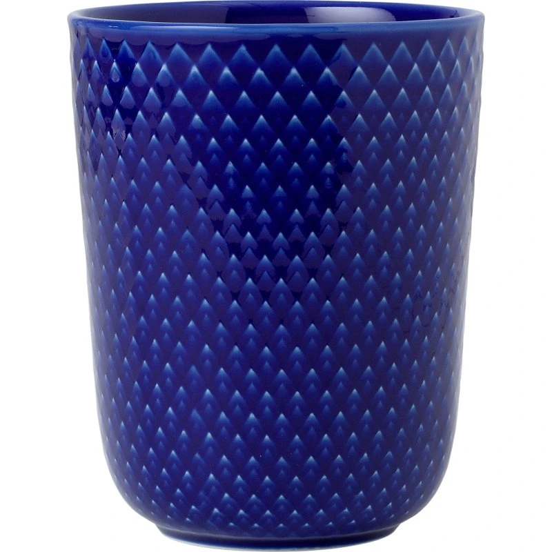 Lyngby Porcelæn Rhombe Color krus 33 cl - Mørkeblå