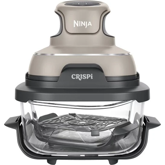Ninja CRISPi FN101EUST 4-i-1 Airfryer med glasbeholdere, Sten