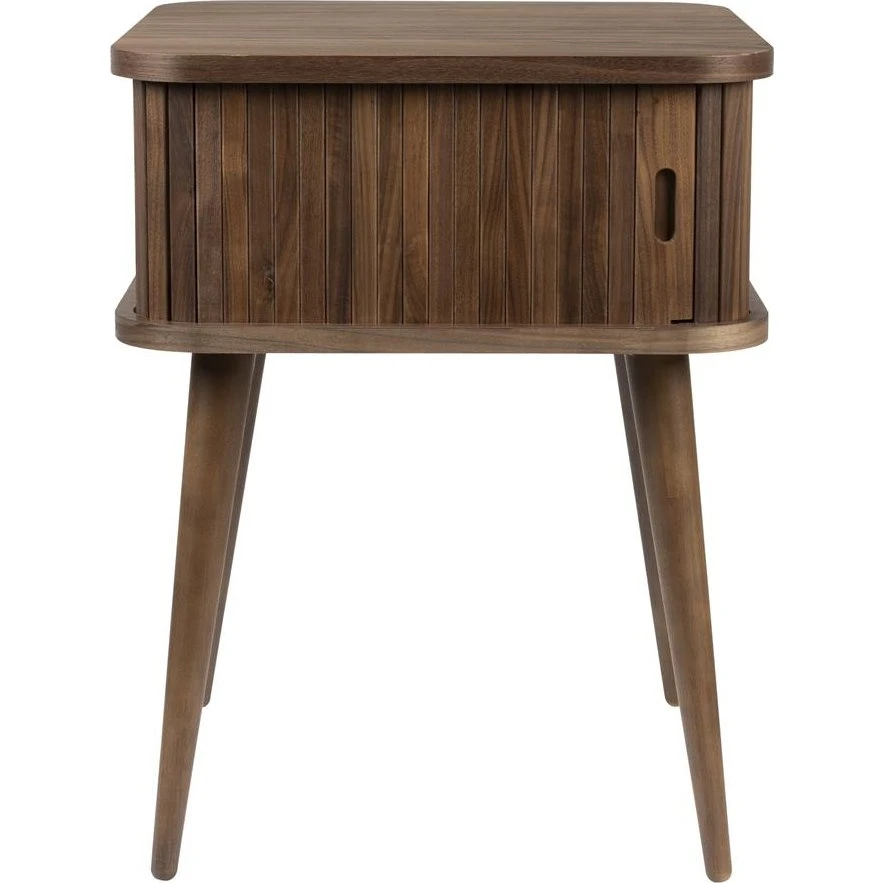 Zuiver Barbier sidebord i valnød og gummitræ, 45x45x59 cm