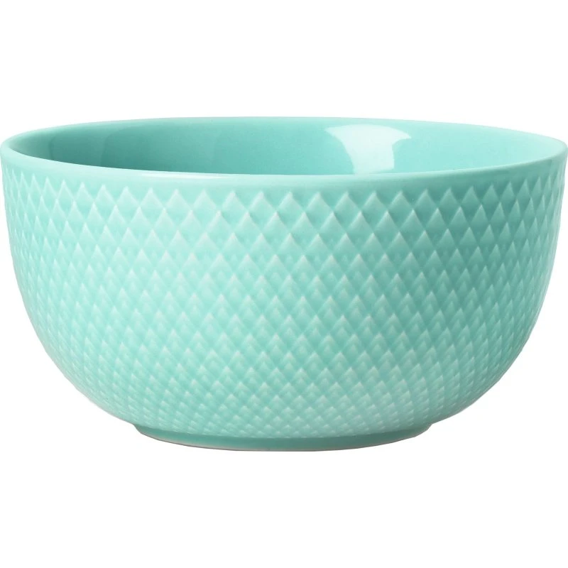 Lyngby Porcelæn Rhombe Color Skål Ø13 cm - Aqua