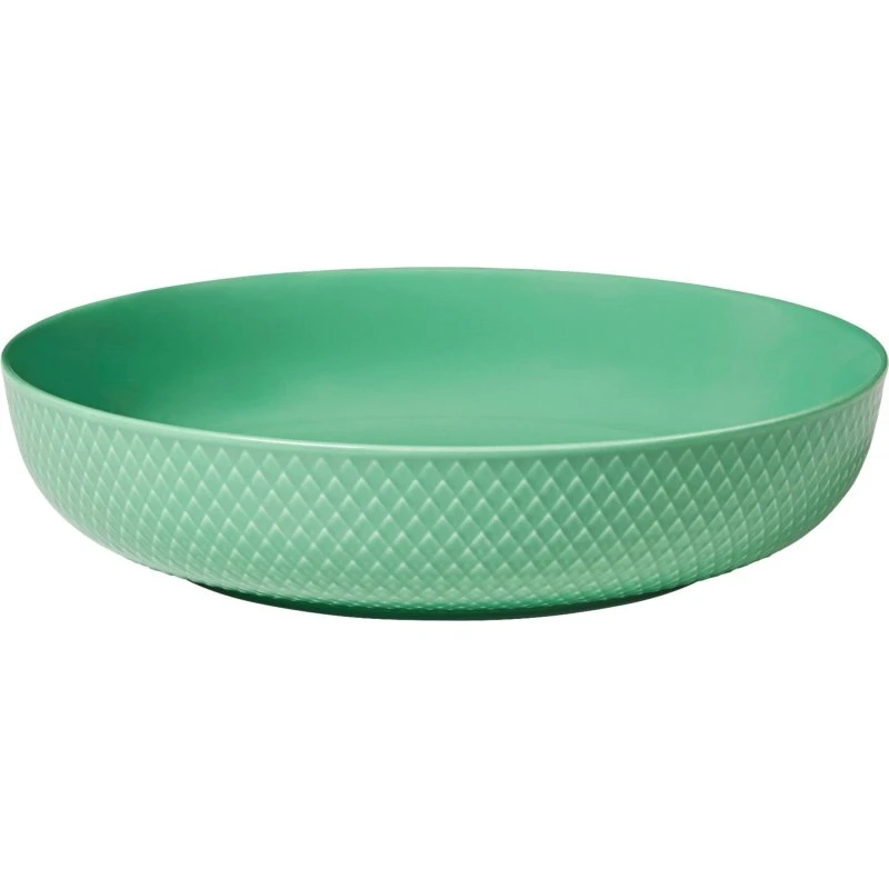 Lyngby Porcelæn Rhombe Color serveringsskål 28 cm – grøn