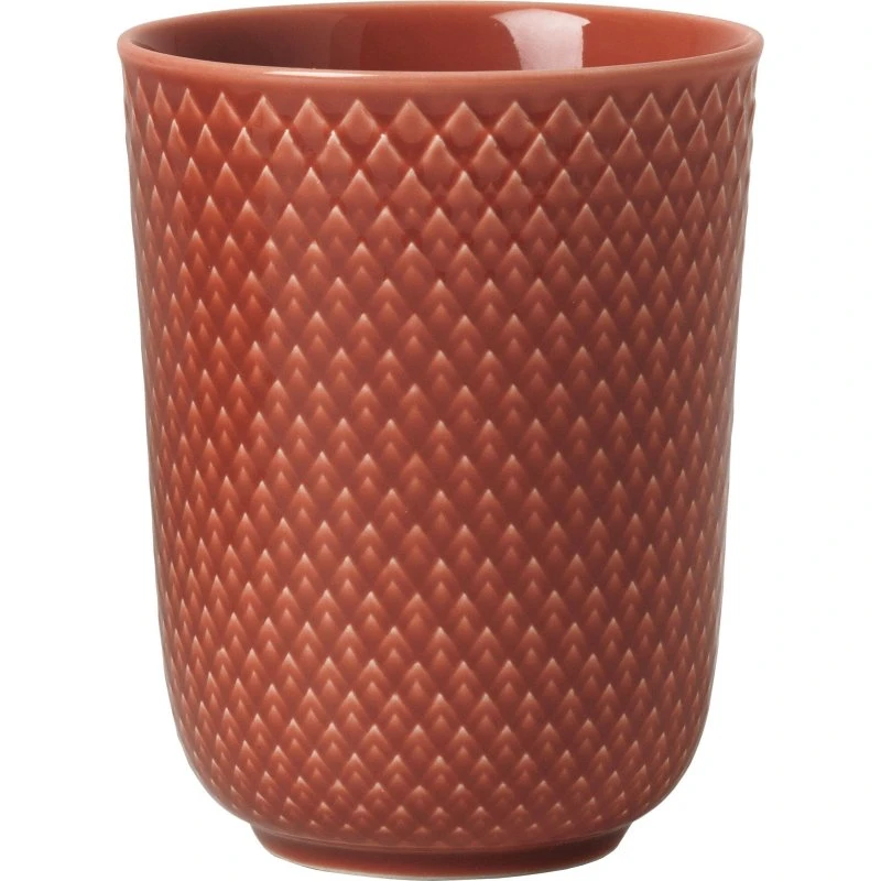 Lyngby Porcelæn Rhombe Krus 33 cl – Terracotta