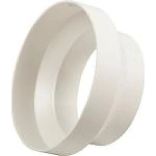 Fresh overgangsstykke Ø100/125mm i hvid ABS-plast