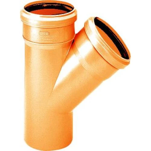 PVC Grenrør 110/110mm 45 grader