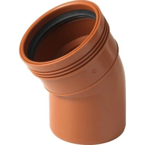 PVC Kloak Bøjning Ø160mm 30 grader