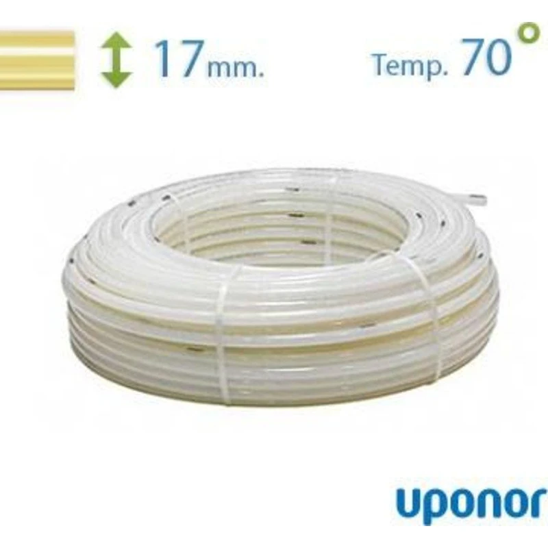 Uponor Comfort Pipe Plus 17 mm PEX-rør til gulvvarme, 60 m