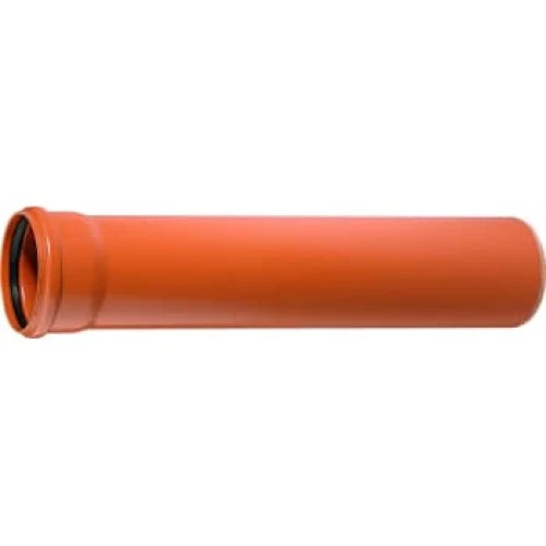 Ostendorf PVC-kloakrør 110x1000 mm SN4 m/muffe