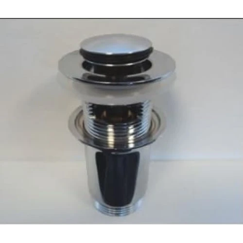 K. Neerskov Bundventil 1 1/4" med Push Open og Overløb, Forkromet