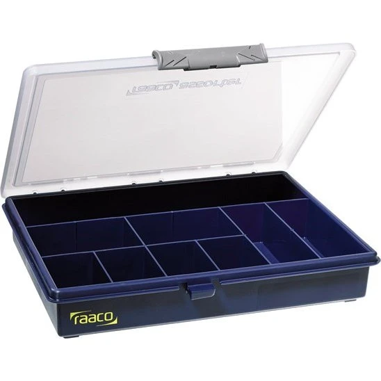 Raaco Assorter 5-9 - Sortimentsæske 9 rum, skydelås