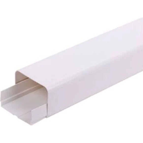 Qsantec KD-installationskanal 77x54 mm - 2 meter, hvid