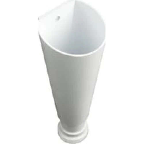 Purus aflbstragt, 1 1/4" x 32 mm, hvid