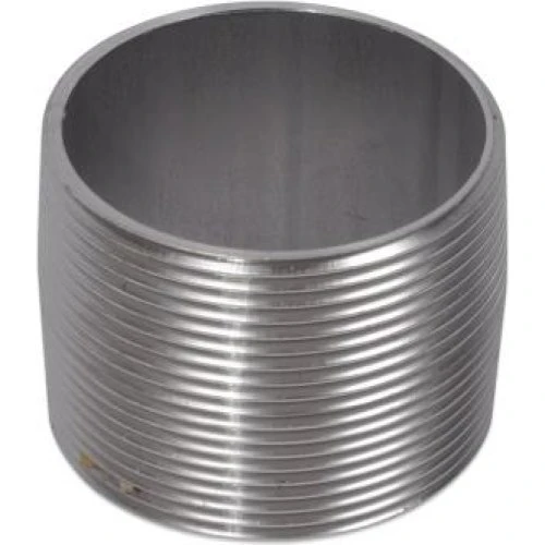 Nippelrør AISI 316, 3/4 sammenskåret, rustfrit