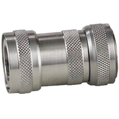Nito 3/4" koblingshus i rustfrit stål m/stop og 3/4" gevind