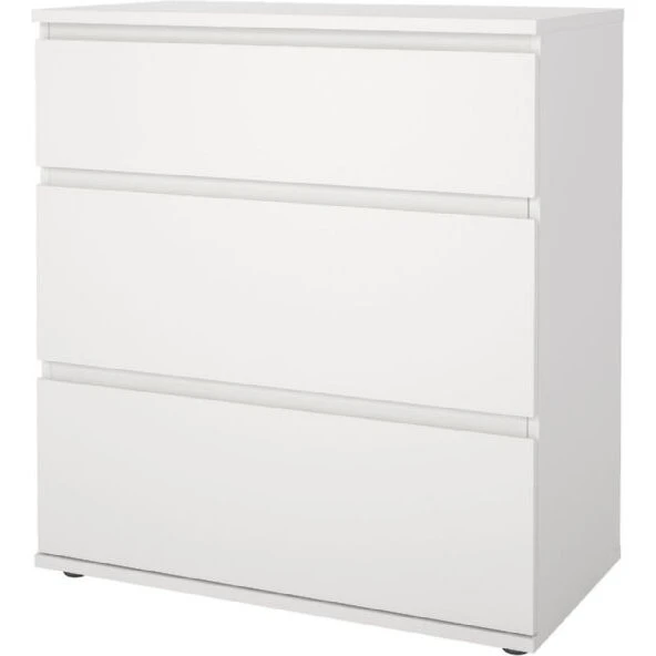 Nova Kommode 3 skuffer - Hvid