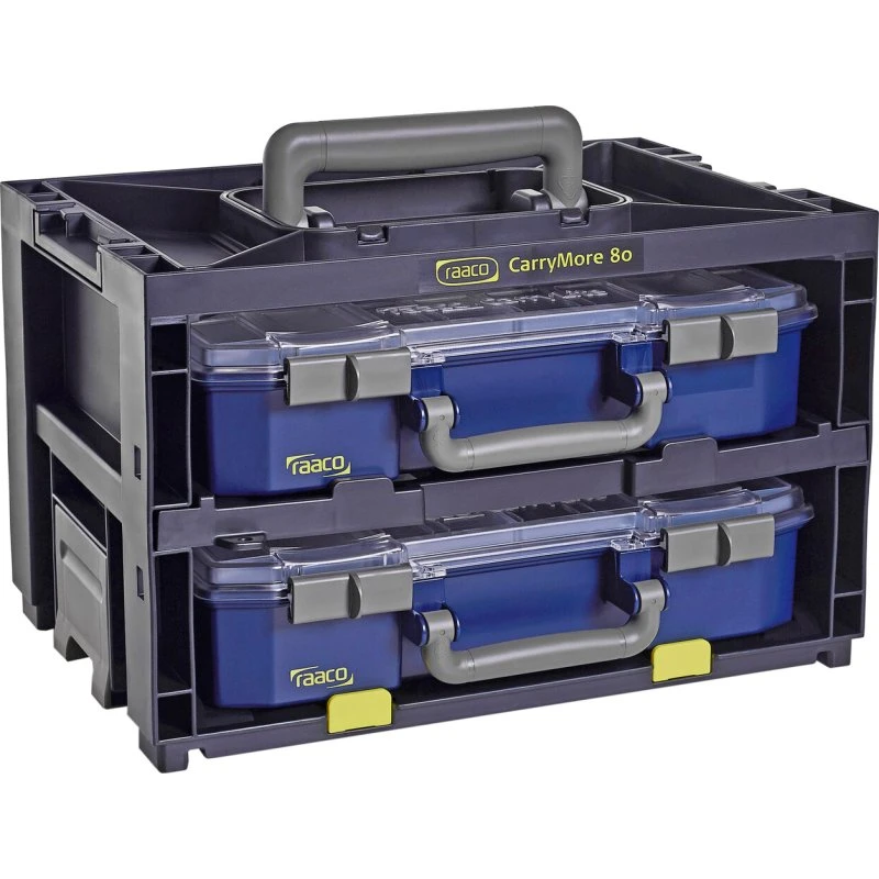 Raaco CarryMore med 2 x CarryLite 80 - robust opbevaring