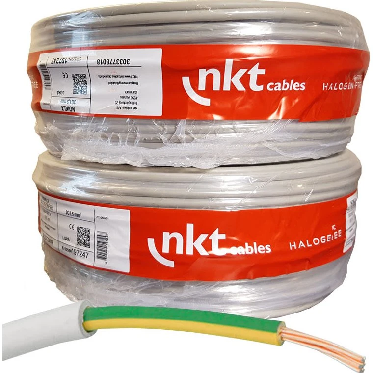 NKT installationskabel 3x2,5mm² NOIKLX - 50 meter