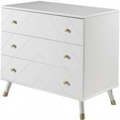 Billy kommode 3 skuffer - satin hvid