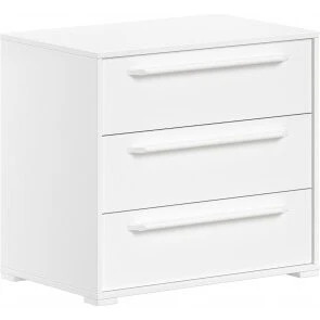 Sam kommode 3 skuffer, hvid