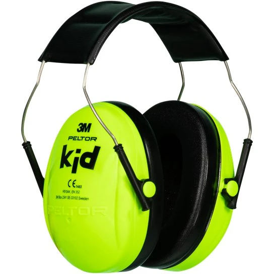 3M Peltor Kid H510AK børnehøreværn – neongrøn (NRR 27 dB)