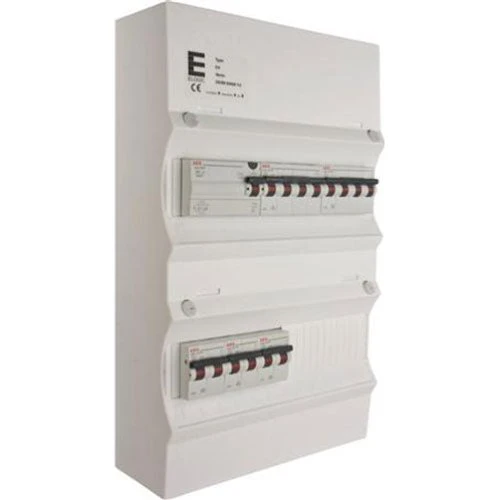 Færdigmonteret gruppetavle HPFI - 1x16A, 1x13A, 3x13A - Hvid